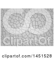 Clipart Graphic Of A Grayscale Stone Background Texture Royalty Free Vector Illustration