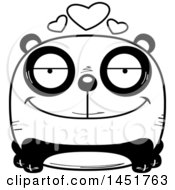 Poster, Art Print Of Cartoon Black And White Loving Panda Character Mascot