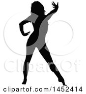 Poster, Art Print Of Black Silhouetted Woman Dancing