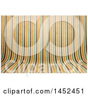 Poster, Art Print Of Distressed Curved Striped Background