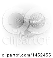 Poster, Art Print Of Grayscale Halftone Dot Wave Background