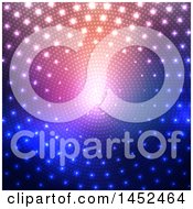 Poster, Art Print Of Disco Lights And Halftone Background