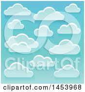 Poster, Art Print Of Background Of White Clouds In A Blue Sky