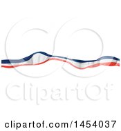 Poster, Art Print Of French Ribbon Flag Banner Design Element