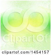 Clipart Graphic Of A Green And Blue Halftone And Watercolor Background Royalty Free Vector Illustration