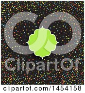 Poster, Art Print Of Blank Green Frame Over Black With Colorful Stars