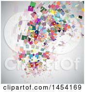 Poster, Art Print Of Background Of Colorful Shards On Gray