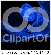 Poster, Art Print Of Blue Smoke And Black Background