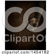 Clipart Graphic Of A 3d Dirty Hand Over A Dark Background Royalty Free Illustration