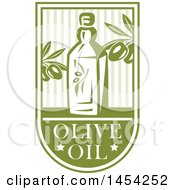 Poster, Art Print Of Green Olives And Oil Design With Text