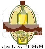 Poster, Art Print Of Green Olives And Oil Design