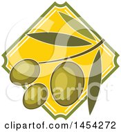 Clipart Graphic Of A Green Olives Design Royalty Free Vector Illustration