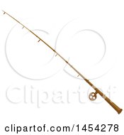Clipart Graphic Of A Fishing Pole Royalty Free Vector Illustration