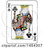 Poster, Art Print Of French Styled King Of Clubs Playing Card Design