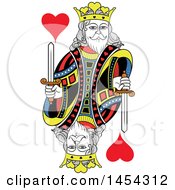 Poster, Art Print Of French Styled King Of Hearts Design