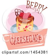 Poster, Art Print Of Berry Cheesecake Design