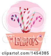 Poster, Art Print Of Lollipops Design