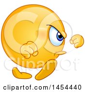 Poster, Art Print Of Cartoon Angry Emoji Smiley Emoticon Marching