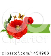 Poster, Art Print Of Red Poppy Flower Design Element