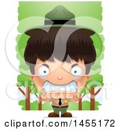 Poster, Art Print Of 3d Mad Park Ranger Boy In The Woods
