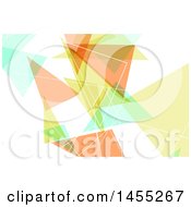 Clipart Of A Low Poly Geometric Business Card Or Background Design Royalty Free Vector Illustration
