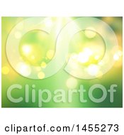Clipart Of A Blurred Green Background With Flares And Light Royalty Free Illustration
