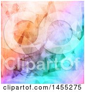 Clipart Of A Grungy Colorful Low Poly Geometric Background Royalty Free Illustration
