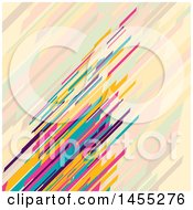 Poster, Art Print Of Retro Colorful Low Poly Stripes Background