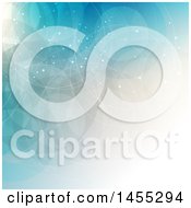 Clipart Of A Gray And Blue Background With Dots And Circles Royalty Free Vector Illustration