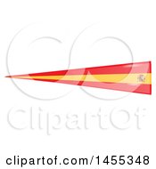 Clipart Of A Spanish Flag Banner Design Element Royalty Free Vector Illustration by Domenico Condello