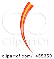Clipart Of A Spanish Flag Banner Design Element Royalty Free Vector Illustration by Domenico Condello