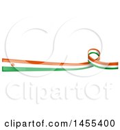 Clipart Of A Nigerian Flag Banner With A Loop Royalty Free Vector Illustration