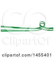 Clipart Of A Nigerian Flag Banner With A Loop Royalty Free Vector Illustration