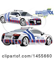 Poster, Art Print Of Portuguese Police Car Shown From The Side