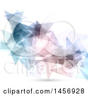 Clipart Of A Background Of Geometric Low Poly Shards On Off White Royalty Free Vector Illustration