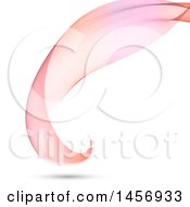 Clipart Of A Curving Wave On An Off White Background Royalty Free Vector Illustration