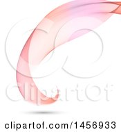 Poster, Art Print Of Curving Wave On An Off White Background