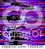 Clipart Of A Glitch Abstract Background Royalty Free Vector Illustration