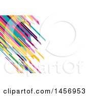 Poster, Art Print Of Colorful Diagonal Lines Background Or Business Card Design