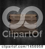Poster, Art Print Of 3d Aged Wood Sign Over Metal
