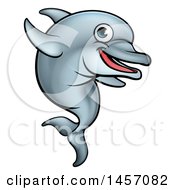 Poster, Art Print Of Cartoon Happy Cute Dolphin