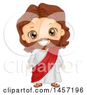 Poster, Art Print Of Happy Boy In A Jesus Christ Costume
