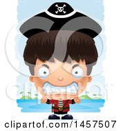 Poster, Art Print Of 3d Mad Hispanic Boy Pirate Over Strokes