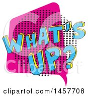 Poster, Art Print Of Comic Styled Pop Art Whats Up Word Bubble