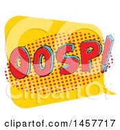 Poster, Art Print Of Comic Styled Pop Art Oosp Sound Bubble