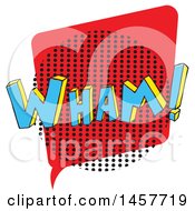 Clipart Of A Comic Styled Pop Art Wham Sound Bubble Royalty Free Vector Illustration