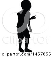 Poster, Art Print Of Black Silhouetted Boy