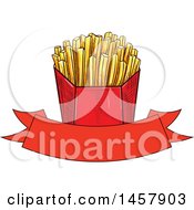 Poster, Art Print Of Sketched French Fries Design