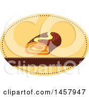 Clipart Of A Sweet Roll Design Royalty Free Vector Illustration