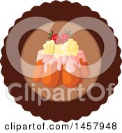 Clipart Of A Cake Or Pudding Design Royalty Free Vector Illustration